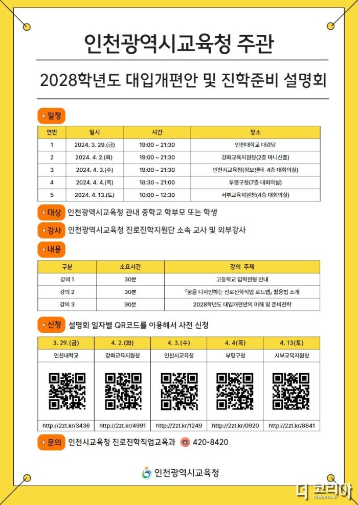 4. 인천광역시교육청, 2028 대입개편안 권역별 설명회 개최.jpg
