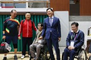 서동욱 전남도의회 의장, 전국장애인체전 전남선수단 격려 방문