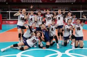 [도쿄올림픽] 한국 여자 배구 대표팀, 도미니카전 5세트 접전 '승리!'