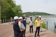 김영수 의왕시 부시장, 도시공원 민원현장 및 중대재해 예방을 위한 현장 점검